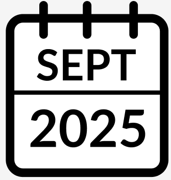 September 2025 calendar icon